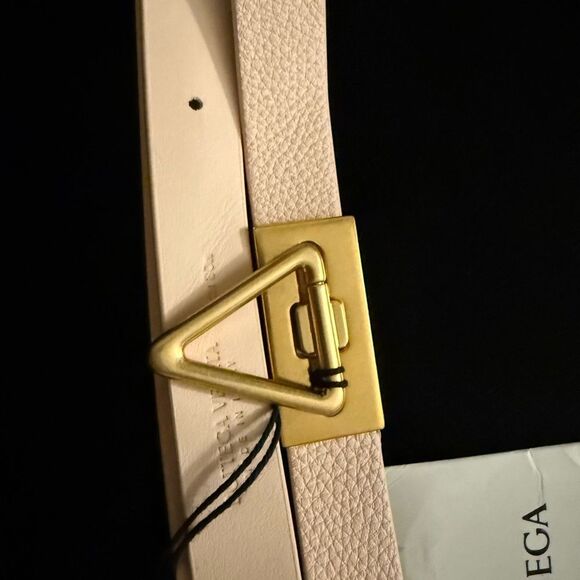 Brand new blush pink  Bottega veneta Belt with Gold Buckle size 75 - Picture 5 of 11